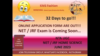 Application Form Out for NTA UGC NET/JRF June 2023 by Shwetambri Sharma #kmsfashion #ntanet