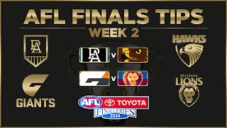 AFL WEEK 2 FINALS TIPS | AFL FINALS 2024