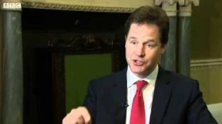 Nick Clegg says cunt during an interview