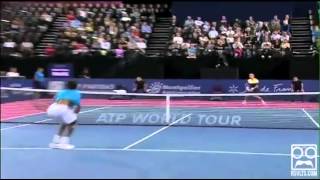 Gael Monfils: Tennis Trick Shot Master