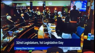 Alaska House Official Swearing In Ceremony 2021 for the 32nd Legislative Session