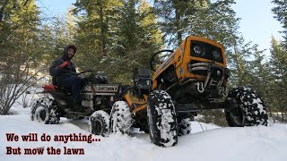 Lawnmowers doing NON-LAWNMOWER THINGS