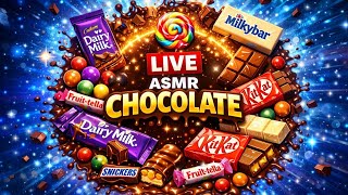 🔴 LIVE Unwrapping Chocolates 🍫 Let’s Taste Together #live #candy #sweet