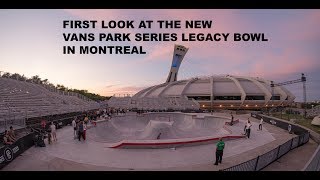 SKATEBOARD RANCH Ep:6 - First Look At The New Vans Park Series Bowl In Montreal