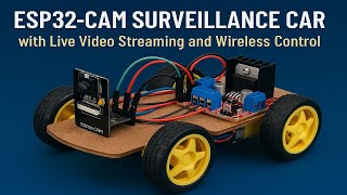ESP32-CAM Surveillance Car | Wireless Control + Live Video Streaming