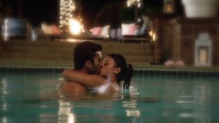 Jane the Virgin 1x19 Jane and Rafael Hot Swimming Pool Kiss Scene