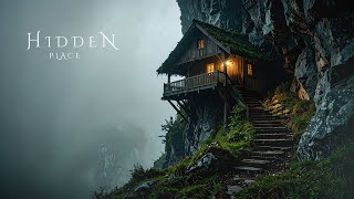 HIDDEN PLACE | Ethereal Meditative Ambient Music with Rain - Deep Soothing Soundscape for Relaxation