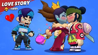 LOVE STORY 💔 Kenji Kiss Mandy Malicious , Fans Fang Cry | Brawl Stars Funny