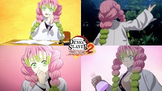 Demon Slayer Hinokami Chronicles 2 - All Mitsuri's Reaction To Every Academy Ultimate Attack