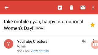 मुझे आया YouTube क्रिएटर की तरफ से एक Gmail (NEW)💛