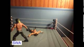 SWA - Seth Rollins hits the Curb Stomp on Billy Wilson