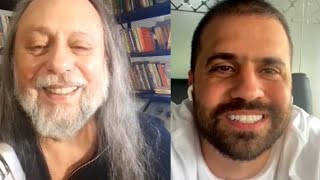 Pablo Marçal on a live stream with Caio Fábio.