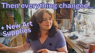 I Completely Lost My Inspiration… Until This Happened | Art Studio Vlog New Art Supplies