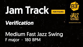 Verification (Confirmation) (for piano) - Medium Fast Jazz Swing Jam Track