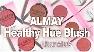 ALMAY Healthy Hue Blush Review & Demo of each shade