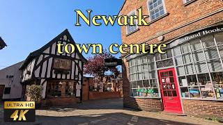 🇬🇧 Newark town centre - beautiful spring day walking tour in 4K 60fps