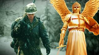 St. Michael Defends a U.S. Marine with His Sword