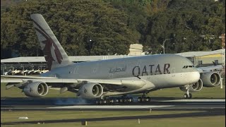 Qatar A380 landing