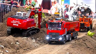 Mega Road Construction / RC Construction Site Trucks Excavators Wheel Loader Dozer Dump Trucks