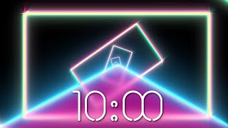 10 MINUTE TIMER- Retro style "Magic doors" Vj loop with sound