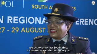 Lt Gen Senthumele reflecting on day 01 of the INTERPOL 27th African Regional Conference