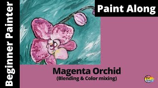 Easy Tutorial: Flower: Magenta Orchid (perfect for beginners)