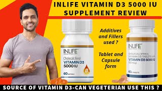 Inlife Vitamin D3 Supplement 5000 IU Review | Tablet and Capsule Softgel | Is this the best ?