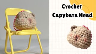 How to Crochet a Cute Capybara | Amigurumi Keychain Step by Step