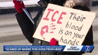 72nd and Dodge Protesters Focus On Minneapolis Killings