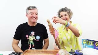 Cristy Burne and Denis Knight experiment with a scytale (for fans of the Wednesday Weeks series)