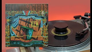 REM "DRIVER 8" VINYL Technics 1200 mk1 Mnpctech Turntable ISO Feet, Pioneer SX-880, MIssion Speakers