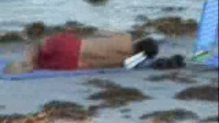 Catching some shut eye on the beach
