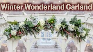 How to Make a Long-Lasting Winter Wonderland Wedding Garland with Hydrangeas