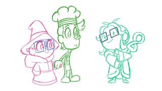 [Practice Sketch Animation] Not super best friends nor boyfriend/girlfriend