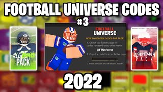 ALL *NEW* CODES!? Roblox Football Universe 2022 (Roblox) (#3)