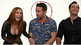 When Ryan Reynolds made the whole set laugh.