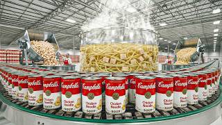 How Campbell's Chicken Noodle Soup Is Made In Factory