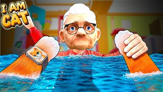 I FLOODED Grandma's HOUSE by accident (I Am Cat VR)