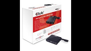 CSV-1532 USB Type C to VGA + USB 3.0 + USB Type C Charging Mini Dock
