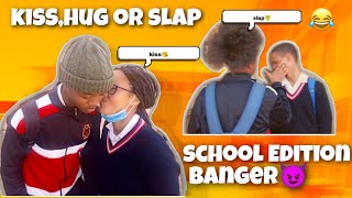 KISS,HUG OR SLAP (SCHOOL EDITION) FT @datboiirk 🔥🔥||#kiss #fyp #namibianyoutuber