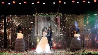 Bride Groom Stage Entry | 9829777201 #weddingsinudaipur #choreographer  #bharatverma #harnessentry