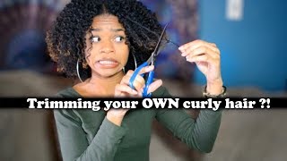 How To Trim Your Curly Hair | MY FIRST VIDEO | adelores