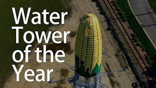 TNMEC's "People's Choice" Tank of the Year Rochester Minnesota Corn Water Tower 4k via DJI Mavic 2
