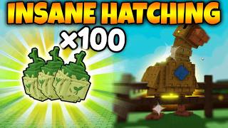 Hatching OVER 100 Sprout Eggs In Grow A Garden