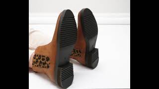 Hush Puppies STELLA Ladies Leather Ankle Boots Tan | Shuperb™
