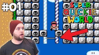 Quickie World (SMW Rom Hack) - This is The Perfect Rom Hack For Beginners! [#01]