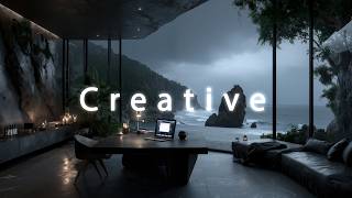 Misty Oceanfront Study - Modern Focus Sounds for Study & Creative Work | Deep Work