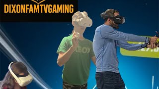 Small clip of beat saber me n dad n  mom  