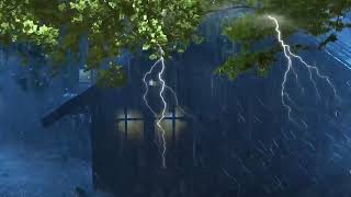 Sommeil Immédiat : Pluie et Orage Naturels pour Nuit Paisible