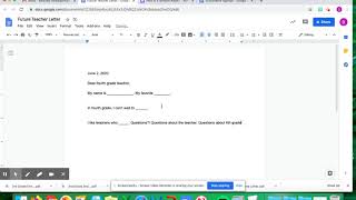 Writing to your Future Teacher